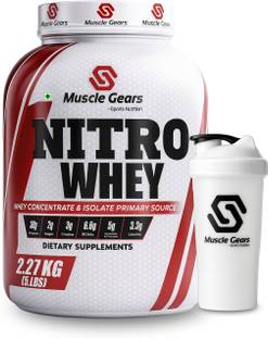 Muscle Gears Nitro whey (FSSAI Certified, Post Workout with Protein). Protein Shake