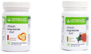HERBALIFE Afresh Energy Drink Mix-CINNAMON And AFRESH TULSI Energy Bars