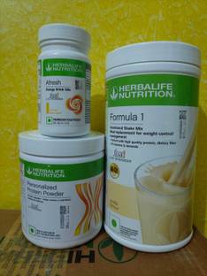 HERBALIFE FORMULA 1 WEIGHT LOSS COMBO VANILLA SHAKE & AFRESH LEMON PARTEIN POWDER 200GM Protein Shake