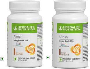 Herbal Nutrition Life Afresh Energy Drink Mix , Cinnamon - Elaichi Flavour , 100 gm Energy Bars