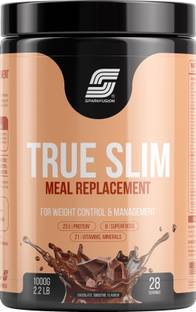 Sparkfusion True Slim ProteinPowder MealReplacement Shak WeightControl ChocolateSmoothie 1kg Protein Shake