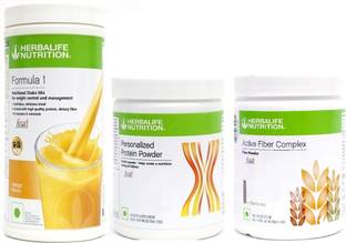 HERBALIFE Weight Loss Combo Pack F1 + protein powder + Activated fiber complex Plant-Based Protein