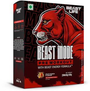 BeastLife Preworkout | For Pump, Focus, Energy, Strength & Endurance | 10 Sachets (10X10g) Pre Workout