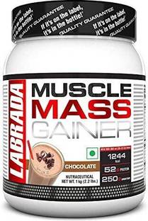 Labrada nutrition Muscle Mass Gainer Powder -2.2Lbs(Pack Of 1 Kg) (Chocolate) Weight Gainers/Mass Gainers