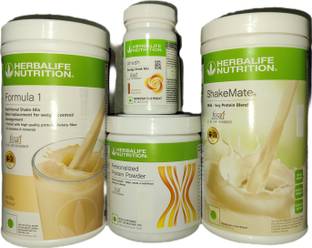 Herbalife Nutrition Formula 1 Vanilla + Protein Powder 200 G+ Shake Mate + Afresh - Cinnamon Protein Shake