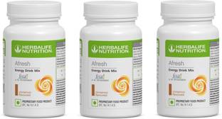 HERBALIFE Afresh Energy Drink Mix , Cinnamon Flavour , 150 gm , Pack of 3 Energy Bars