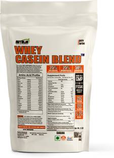 NutriJa WHEY CASEIN BLEND - A Blend of Whey Isolate - 2 lbs (Banana) Casein Protein