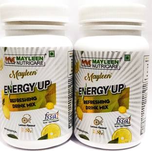 Mayleen Nutricare Energy Up Refreshing Drink Mix Lemon Pack 2 Energy Bars