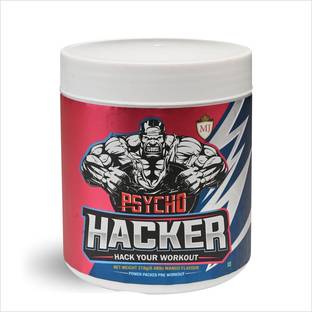 MJ NUTRITION Psycho Hacker Pre-Workout Supplement with 300mg Caffeine, 30 Servings Pre Workout