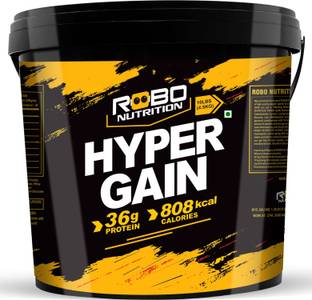 ROBONUTRITION Hyper Gain High protein Gainer 36g Protein , 808 Calories 11lbs Weight Gainers/Mass Gainers
