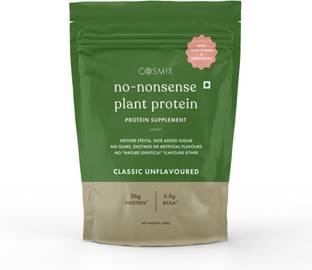 COSMIX No-Nonsense | Organic Rice & Pea Isolate| 24g Protein/Serving| Vegan|Gluten Free Plant-Based Protein