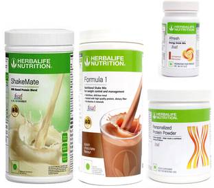 Herbalife Nutrition FORMULA1CHOCOLATE 500 PROTIEN 200 GAFRESHENERGYDRINK CINNAMAN50 +SHAKEMATE 500 G Plant-Based Protein