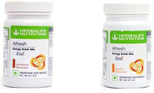 HERBALIFE Afresh Energy Drink Mix-CINNAMON And AFRESH PEACH Energy Bars