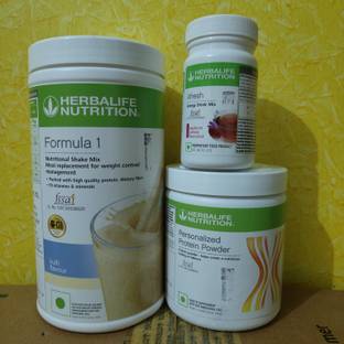 Herbalife Nutrition WEIGHT LOSS COMBO F1 KULFI SHAKE PROTEIN POWDER 200GM AFRESH KASHMIRI KHAWA Protein Bars