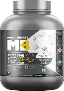 MUSCLEBLAZE Biozyme Iso-Zero, Low Carb Isolate, 27 g Per Scoop Whey Protein