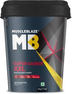 MUSCLEBLAZE Super Gainer XXL, For Muscle Mass Gain Weight Gainers/Mass Gainers
