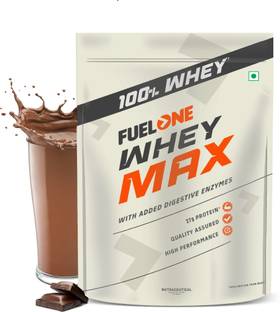 FUELONE Whey Max, Whey Protein Concentrate & Whey Protein Isolate, 27g Protein Whey Protein