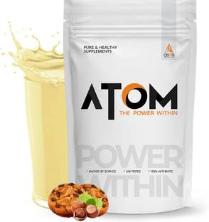 AS-IT-IS Nutrition ATOM Whey Protein Isolate 1kg | 30g protein, 6.1g BCAA & 13g EAA | Whey Protein