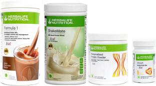 Herbalife Nutrition formula 1 chocolate 500g+ shakemate + protein powder 200g + afresh lemon 50g Plant-Based Protein