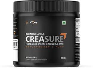 AS-IT-IS Nutrition ATOM Creasure® 100% Soluble Creatine Monohydrate, Unflavored, 33 Servings Creatine