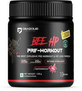 DENZOUR NUTRITION Bee-Hp Pre-Workout, Most Explosive Muscle Pump With Fat Loss Formula Pre Workout