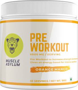Muscle Asylum Muscle AsylumPre-Workout - 30 Servings, 180gm BCAA