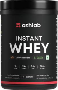 Athlab Instant Whey Concentrate 25g Protein, Natural Flavor & Sweetened with Monk Fruit Whey Protein