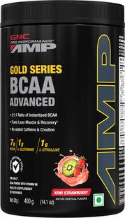 GNC AMP Gold Series BCAA Advanced- Vitamin B6, 7g BCAA, L-Glutamine & L-Citrulline BCAA
