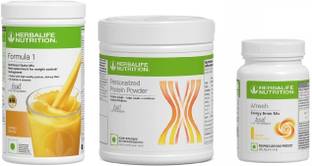 Herbalife Nutrition formula one shake mango flavour, , protein 200g & afresh lemon Protein Blends