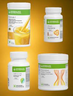 HERBALIFE F1 SHAKE MIX-MANGO,CINNAMON,CELL-U-LOSS AND PP-200GM,(PACK OF 4) Protein Shake