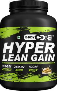 Body Core Science Hyper Lean Gainer-3Kg(Kesar Pista) Weight Gainers/Mass Gainers