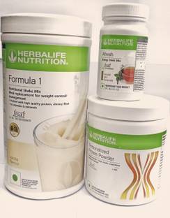 HERBALIFE Vanila Flavor 500g Protine Powder 200g & Tulsi Afresh 50g Waight Loss Plant-Based Protein