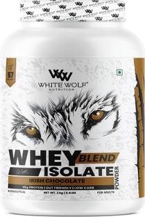 White Wolf Whey Blend + Isolate | 2kg | 25g Protein Per Serve | Irish Chocolate | Whey Protein