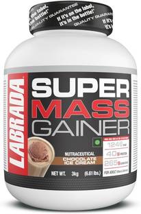 Labrada nutrition Super Mass Gainer/Weight Gianer 3kg, Chocolate Ice Cream Weight Gainers/Mass Gainers