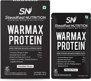 Steadfast NUTRITION Warmax Protein, Isolate & Hydrolysate, 32G Protein With L-Carnitine & L-Arginine Whey Protein