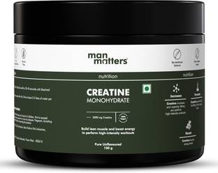 Man Matters Creatine Monohydrate for men 100g | Helps boost strength | Boost endurance Creatine