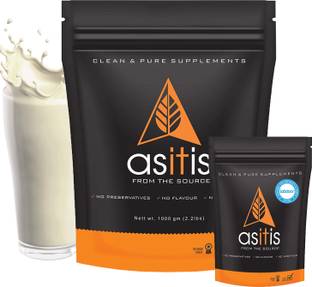 AS-IT-IS Nutrition Whey Protein Concentrate 80% 1kg + Creatine monohydrate 100gms| Combo pack | Whey Protein