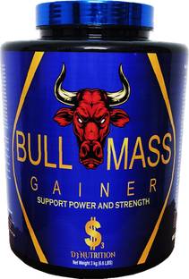 Dollar3 Nutrition Bull Mass Gainer For Super Mass Gain Inspired By USA (Strawberry 6.6Lbs) Weight Gainers/Mass Gainers