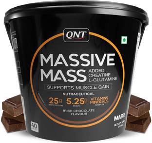 QNT Massive Mass | Muscle Mass Gainer | 6kg | Irish Chocolate Weight Gainers/Mass Gainers