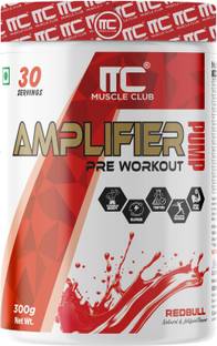 Muscle Club Amplifier Pre-Workout | Boosts Energy, Beta Alanine, Caffeine, Creatine Pre Workout