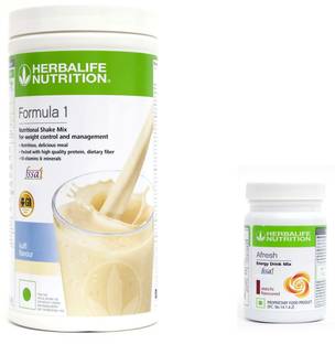 HERBALIFE Formula 1 Nutritional Shake Mix COMBO - KULFI +AFRESH ELAICHI Plant-Based Protein