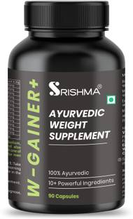 Srishma W-Gainer+ I New and improved formula I The Ultimate I 100% Ayurvedic Weight Gainers/Mass Gainers