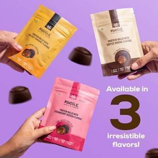 Eat Anytime Protein Balls Trio - Set of Three | Pack of 3-70gm/per pack | 7 Balls Each Pack Protein Bars