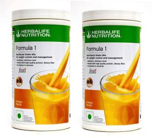 HERBALIFE Formula 1 Nutritional Shake Mix Mango 500 gm ( Pack Of 2 ) Plant-Based Protein