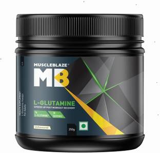 MUSCLEBLAZE L- Glutamine, 5 g Glutamine, Post Workout Recovery Glutamine