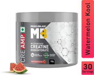 MUSCLEBLAZE Micronised Creatine Monohydrate CreAMP Powder, Trustified Certified Creatine