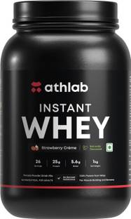 Athlab Instant Whey Protein Concentrate, 25g Protein - Naturally Sweetened & Flavoured Whey Protein