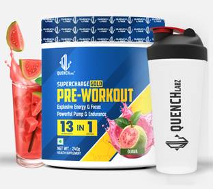 QUENCHLABZ Pre Workout With Free Shaker | Explosive Energy and Performance Booster Pre Workout