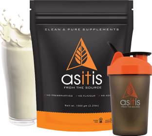 AS-IT-IS Nutrition Whey Protein Concentrate 80% 1kg + Shaker bottle 470ml(combo) Whey Protein