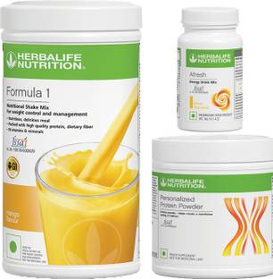HERBALIFE Nutrition formula 1 Mango500g+ Protein Powder 200g + Afresh lemon 50g Combo Plant-Based Protein